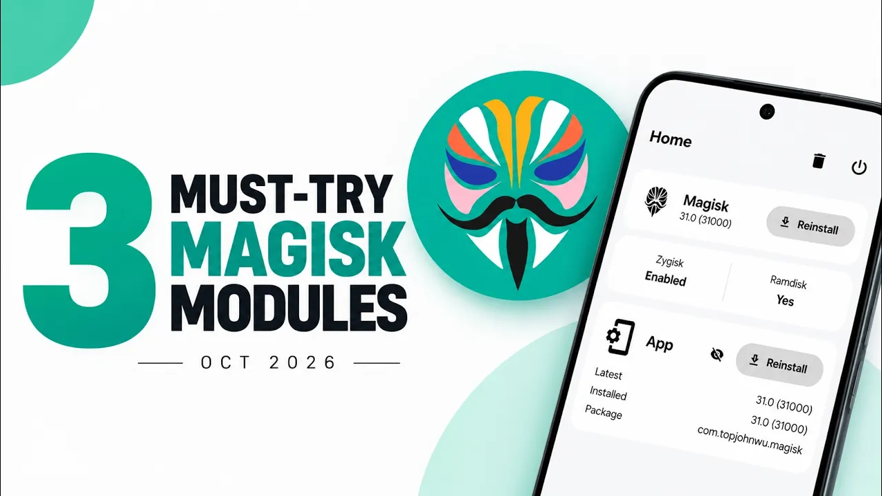 Top 3 Magisk Modules for October 2026: Battery, iOS Emojis and Wireless ADB