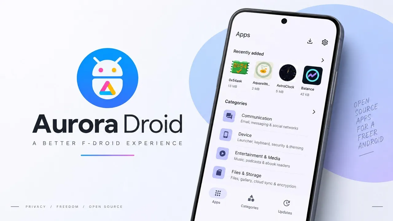 Aurora Droid: A Modern Open-Source Alternative to the F-Droid Client