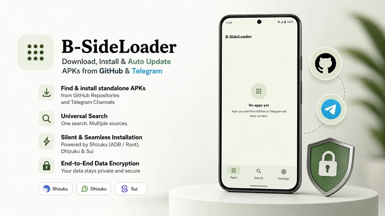 B-SideLoader: Automatically Find, Install and Update Android APKs
