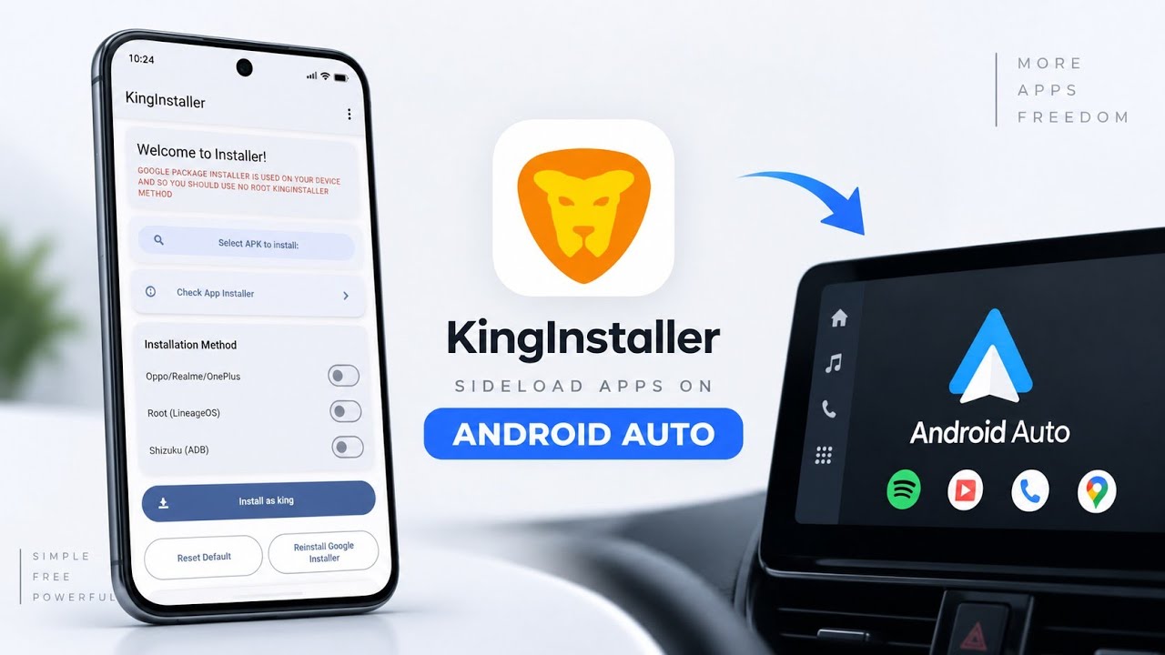 KingInstaller: How to Install Third-Party Android Auto Apps Using APK Files