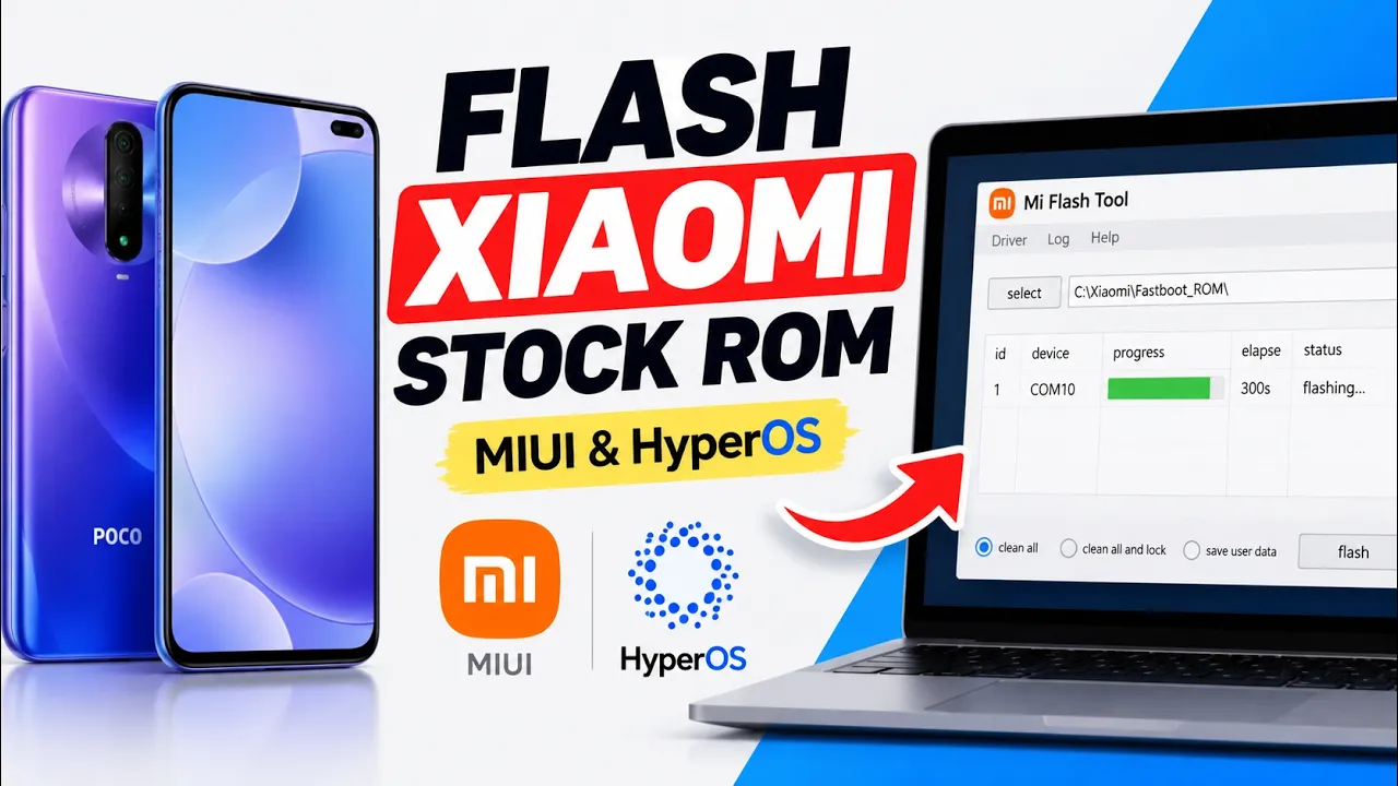 How to Flash MIUI or HyperOS Fastboot ROM Using Mi Flash Tool