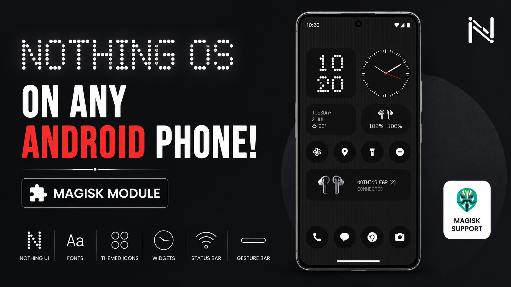 How to Get Nothing OS Experience on Any Rooted Android Phone