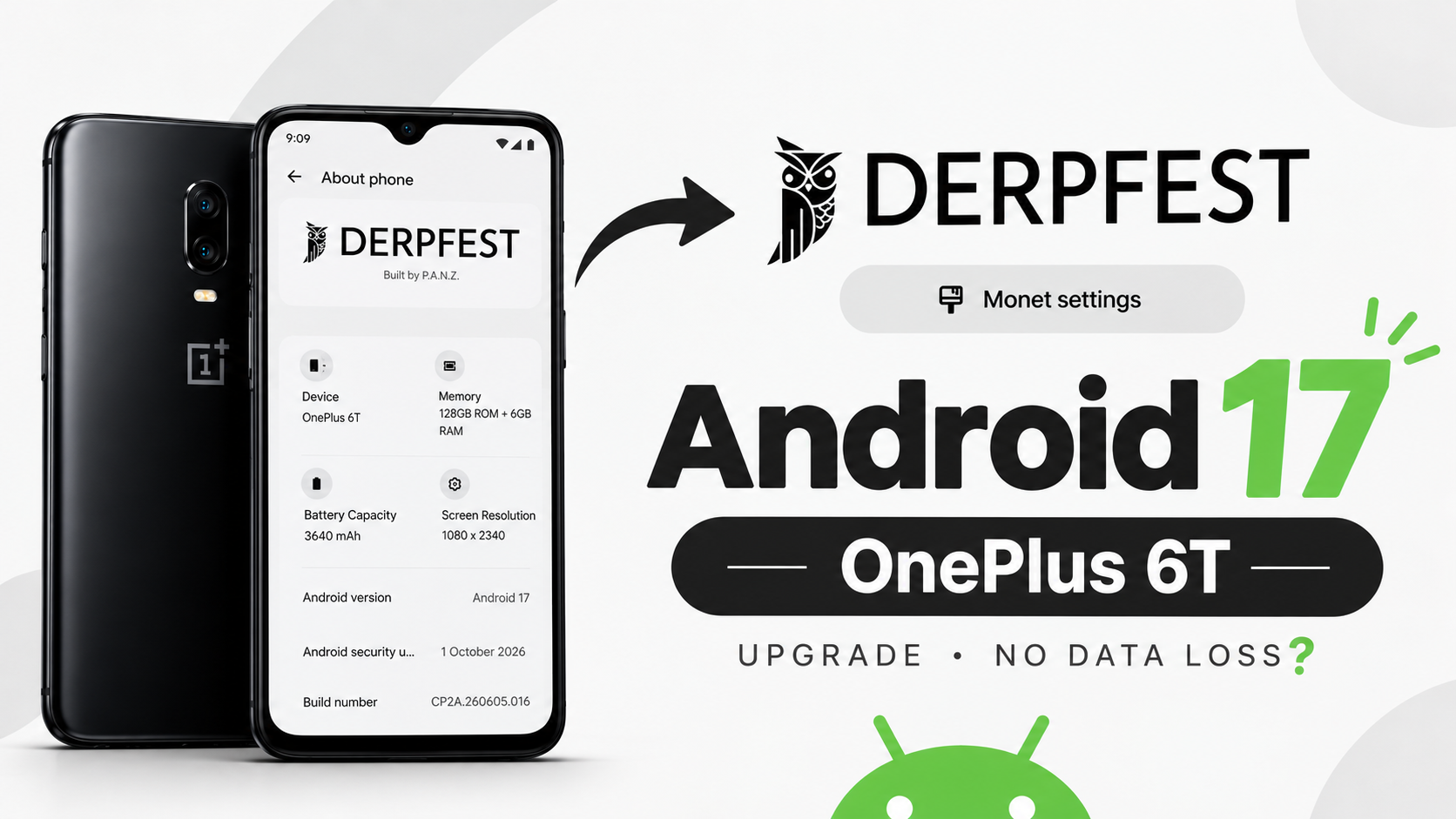 DerpFest 17 on OnePlus 6T: Android 17 Upgrade and Installation Guide