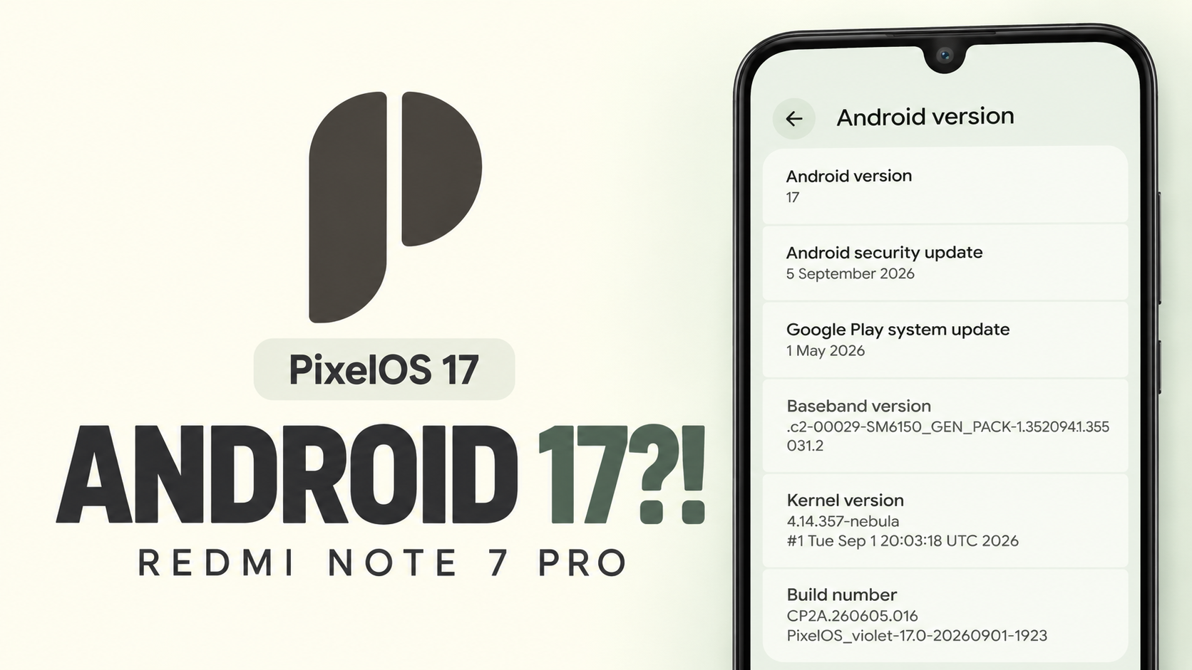 PixelOS 17 on Redmi Note 7 Pro: Android 17 Review
