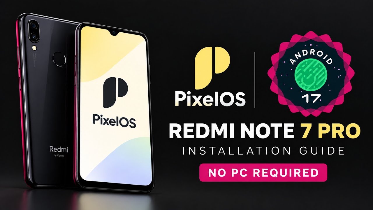 How to Install PixelOS Android 17 on Redmi Note 7 Pro Without a PC