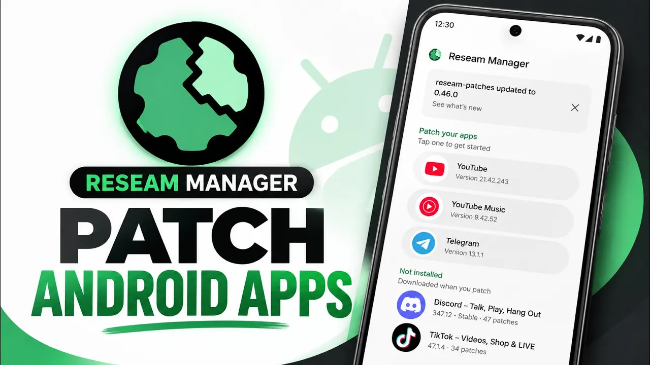 Reseam Manager: Patch Android Apps Directly on Your Phone