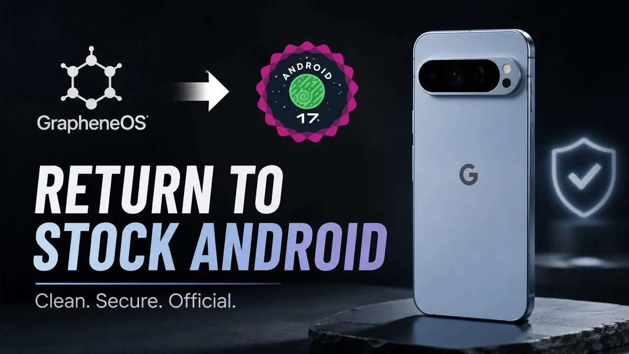How to Revert From GrapheneOS to Stock Android 17 on Pixel 6