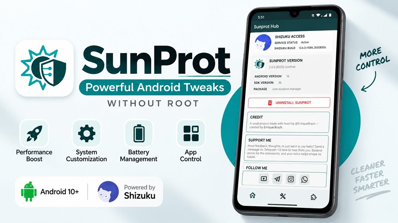 SunProt for Android: Advanced System Control Without Root