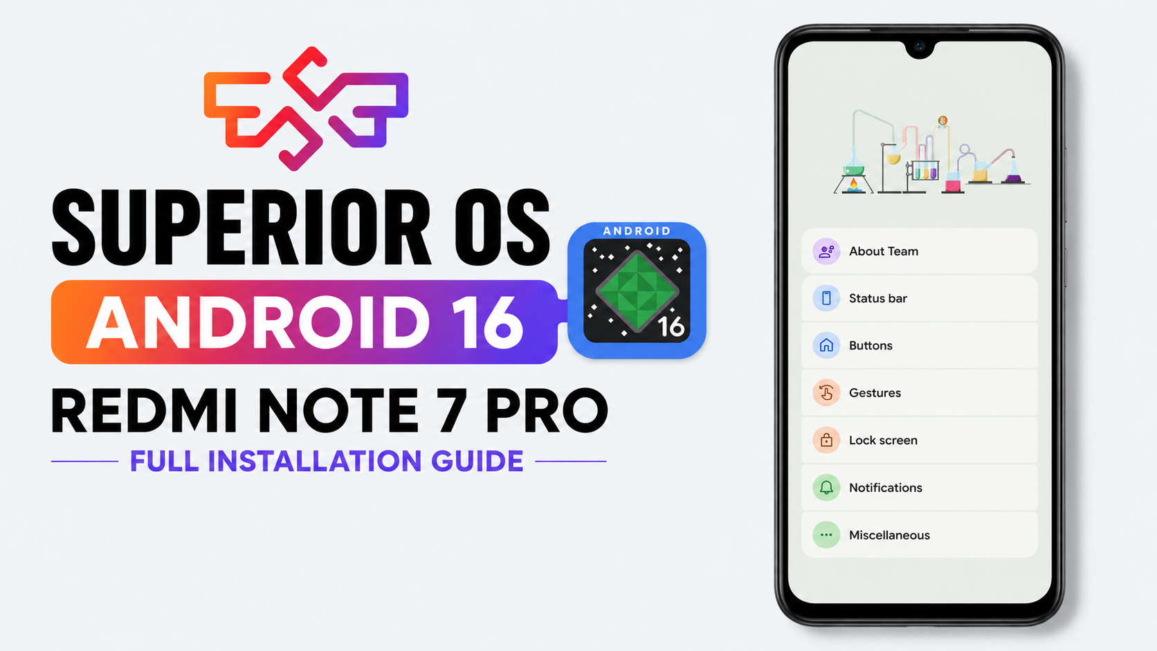 How to Install SuperiorOS Android 16 on Redmi Note 7 Pro