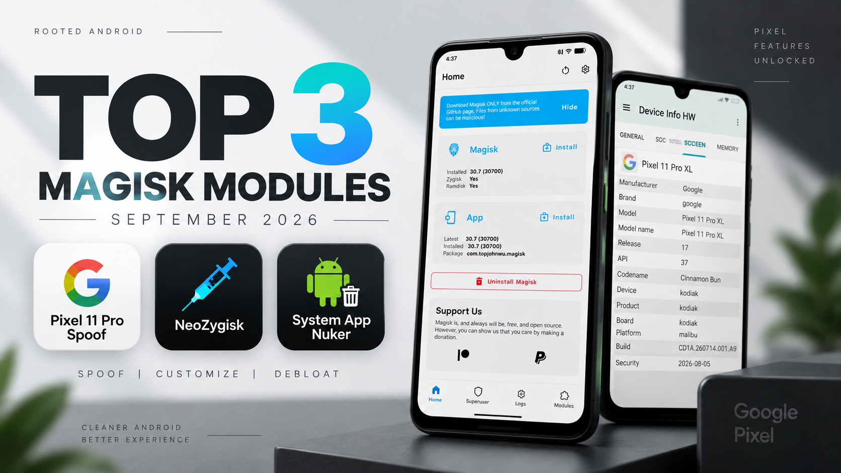 Top 3 Best Magisk Modules for September 2026