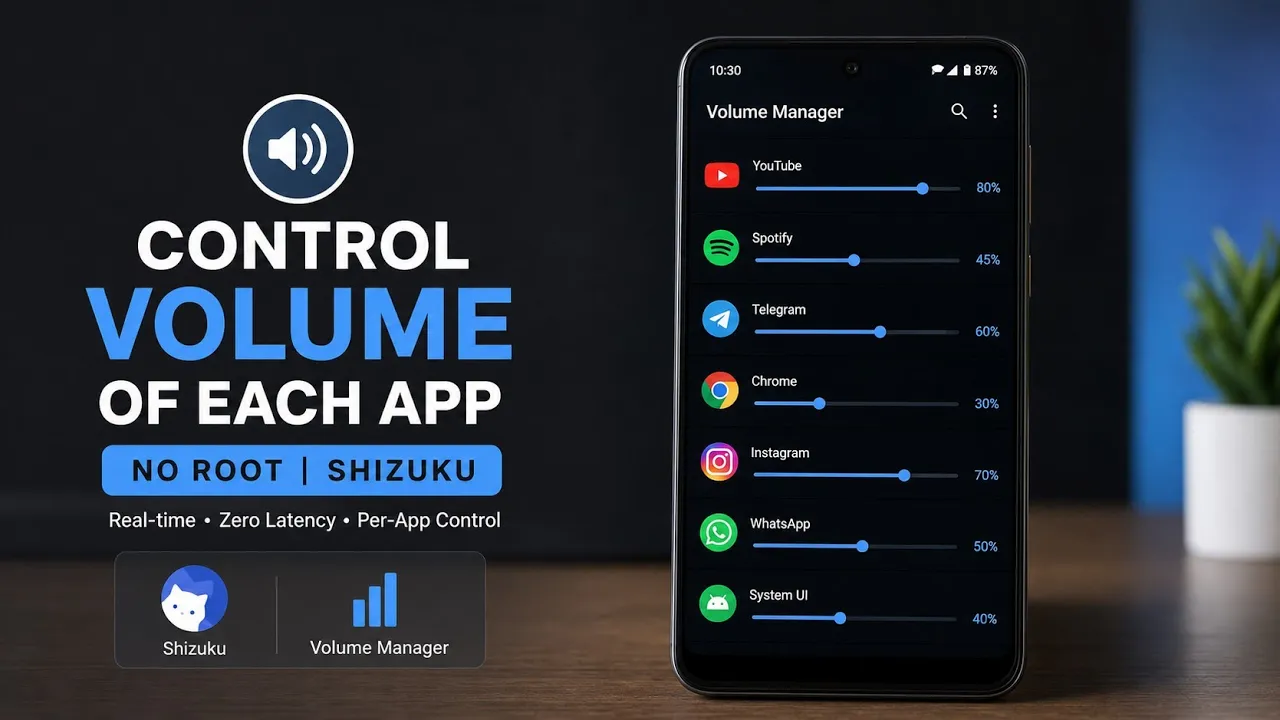 Volume Manager: Control the Volume of Every Android App Separately
