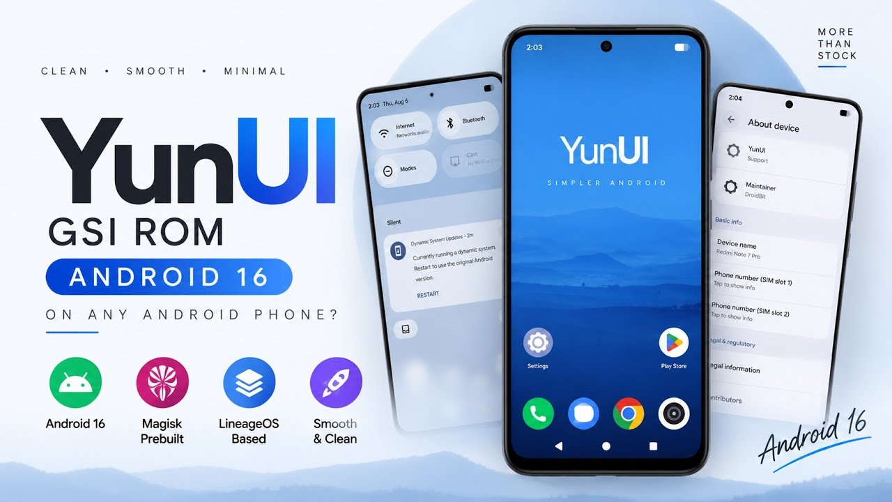 Yun UI GSI Review: Android 16 on Android Phones