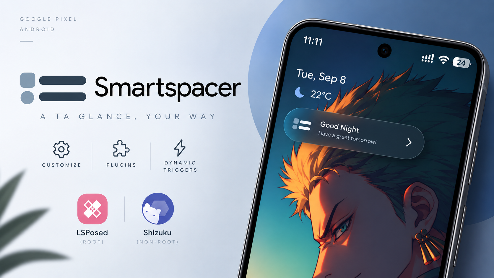 Smartspacer: Customize Google Pixel At a Glance Without Root