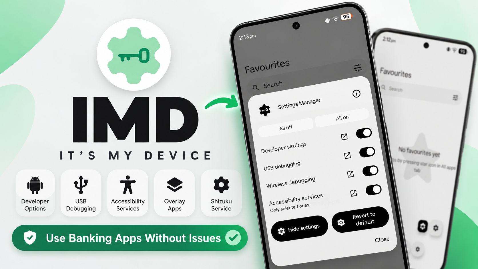 IMD (It's My Device): Manage Restricted Android Settings and Services